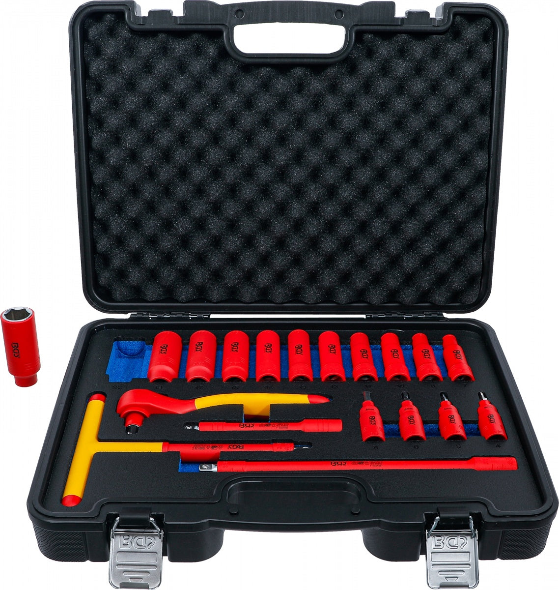 VDE SOCKET AND BIT SOCKET SET | 10 MM (3/8") DRIVE | 19 PCS. (7137)