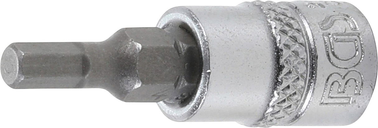 BIT SOCKET | 6.3 MM (1/4") DRIVE | INTERNAL HEXAGON 4 MM (2498)