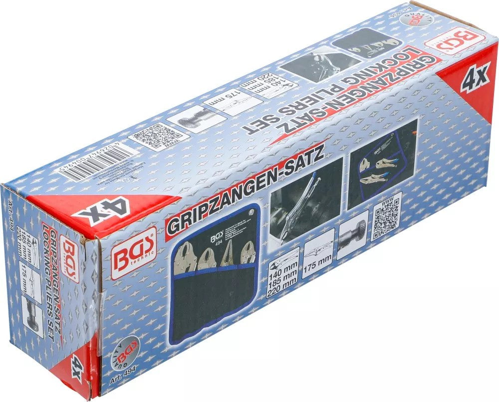 LOCKING GRIP PLIERS SET | 4 PCS. (494)