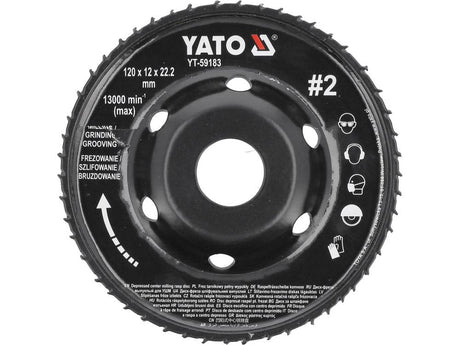 MILLING RASP WHEEL FOR ANGLE GRINDERS (YT-59183)