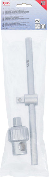SOCKET ADAPTOR WITH RATCHETING FUNCTION | WITH SLIDING HANDLE | 12.5 MM (1/2") (71047)