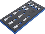 TOOL TRAY 1/3: BIT SOCKET SET | INTERNAL HEXAGON | 12.5 MM (1/2") | 12 PCS. (4092)