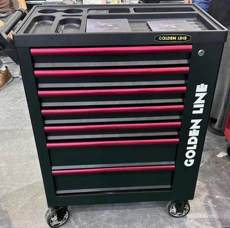 TOOL CABINET ON WHEELS | 7 DRAWERS | 1 SIDE DOOR | EMPTY (SLTC7A)
