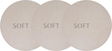 SANDING MESH ROUND | SOFT | DUST-PERMEABLE VELOUR | 225 MM / P120 | 3 PCS. (YT-84573)