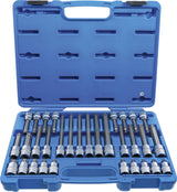 BIT SOCKET SET | 12.5 MM (1/2") DRIVE | TP-STAR (FOR TORX PLUS) TP20 - TP70 | 32 PCS. (5190)