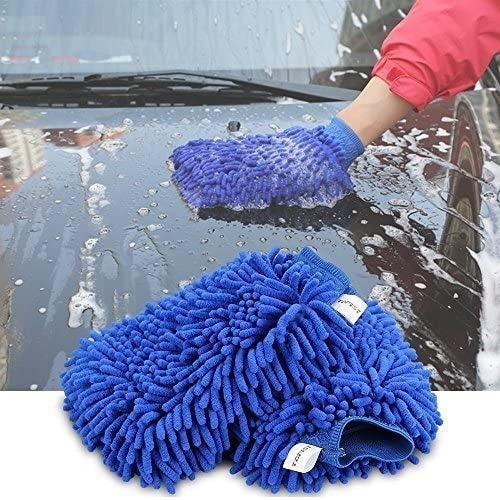 CAR WASH CLOTH / GLOVES | CHENILLE | ASSORTED COLORS (H6236)