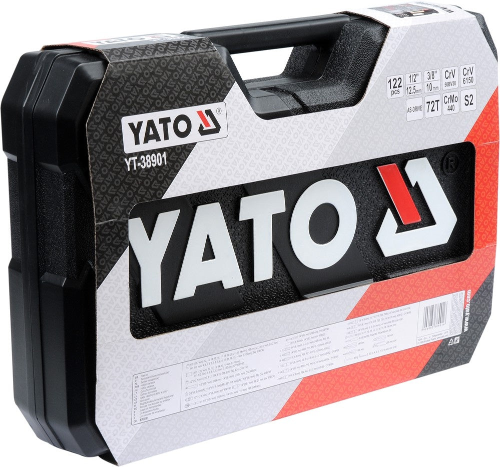 SOCKET SET 1/4", 1/2" 122PCS (YT-38901)