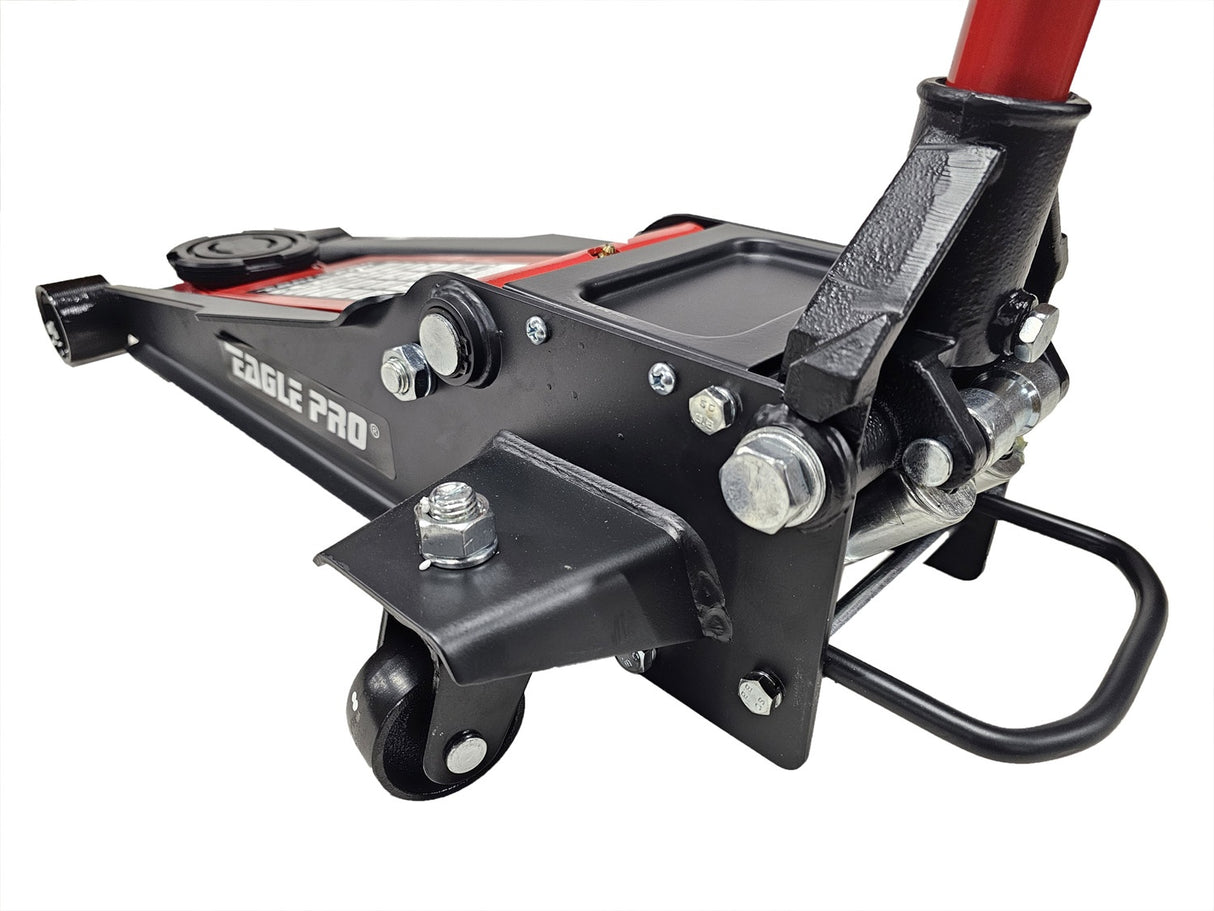 LOWERED JACK WITH WHEELS | DOUBLE PISTON | QUICK LIFTING | 70- 510 MM | 2.5 T (LFJ3B)