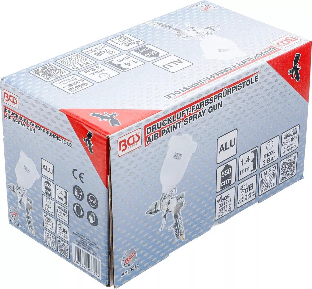 AIR PAINT SPRAY GUN | 550 CM³ (3317)