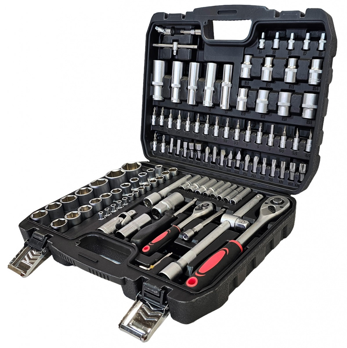 TOOL SET | CR-V | 72Z | 6.3 MM (1/4") + 12.5 MM (1/2") | 108 PCS. (SK108)