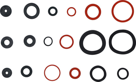 SEAL RING ASSORTMENT | RUBBER AND FIBREGLASS | 141 PCS. (8059)