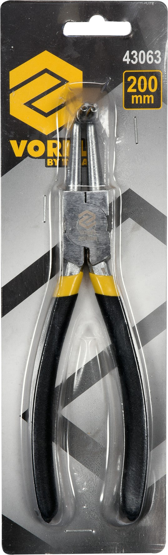 CIRCLIP PLIERS, INTERNAL BENT 200MM (43063)