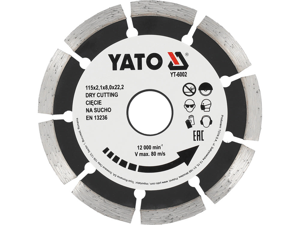 DIAMOND BLADE SEGMENTED - HS 115 (YT-6002)