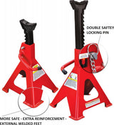 JACK STAND SET 6 T | WITH PADS | 410-610 MM | 2 PCS. (JS6T)