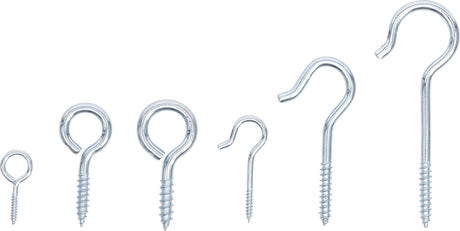 SCREW HOOK / RING HOOK ASSORTMENT | 142 PCS. (88180)