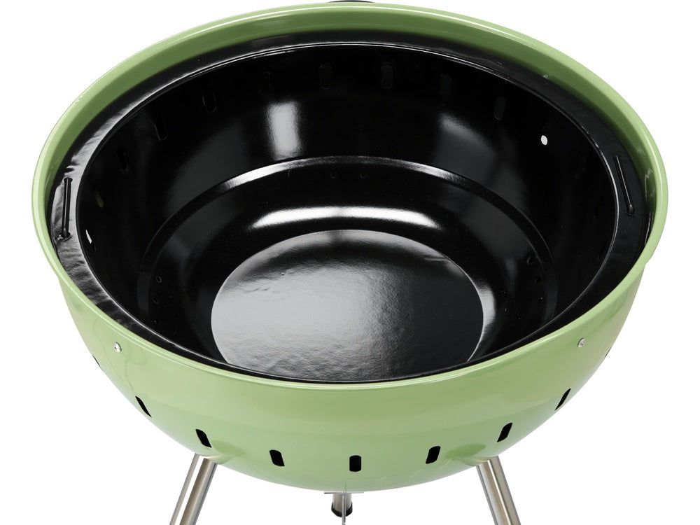 CHARCOAL BBQ, ROUNDED, 54CM GREEN (YG-20303)