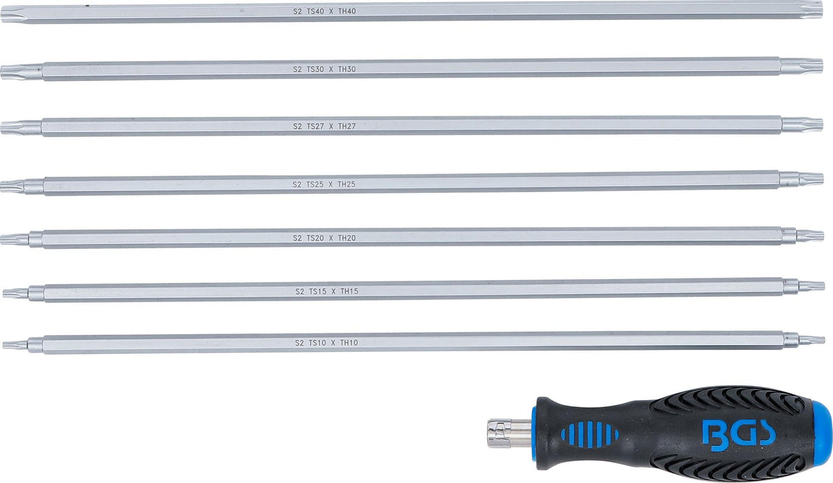 SCREWDRIVER SET WITH INTERCHANGEABLE BLADES | T-STAR (FOR TORX) / TS-STAR (FOR TORX PLUS) | 8 PCS. (2325)