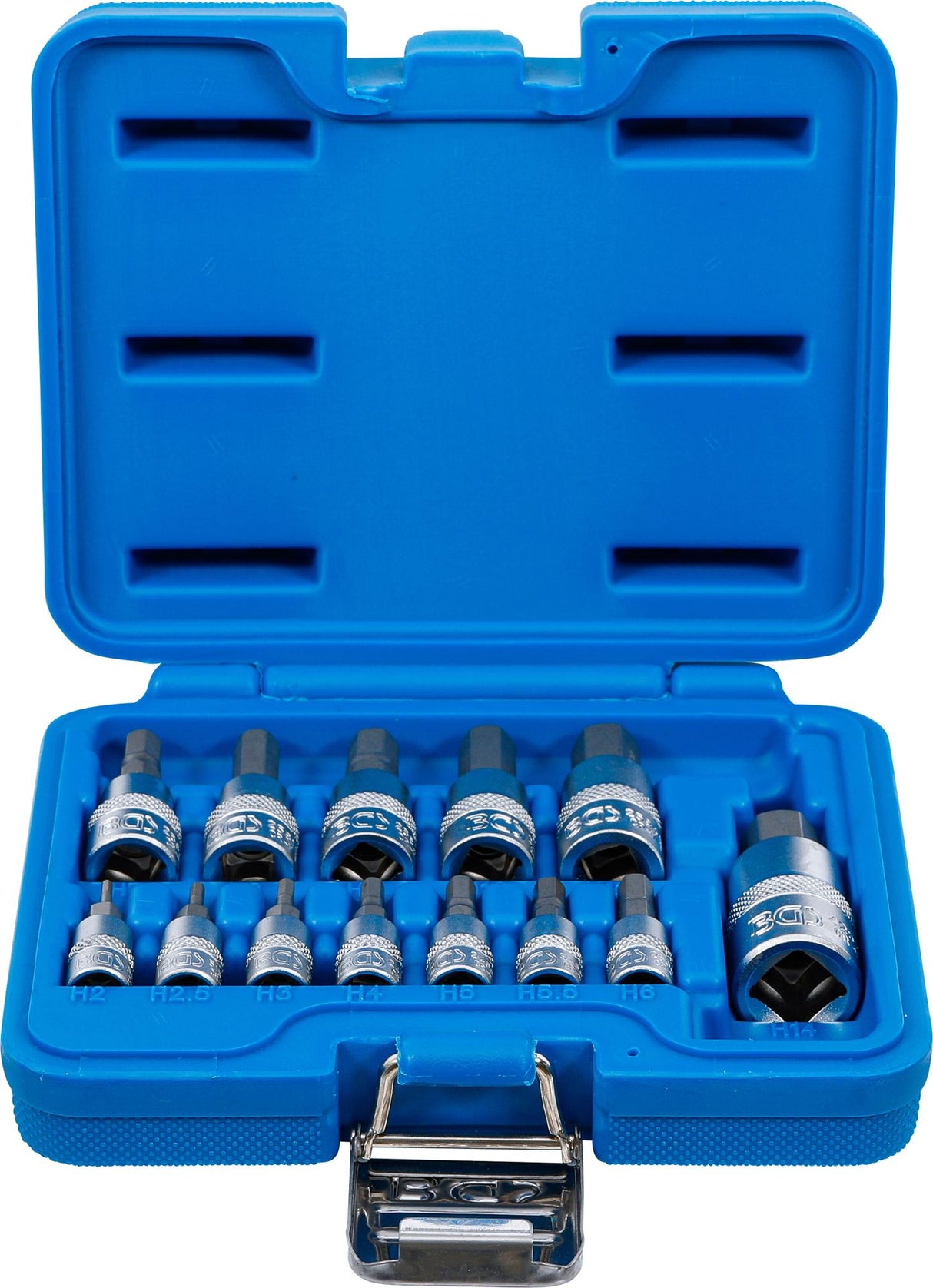 BIT SOCKET SET | 6.3 MM (1/4) / 10 MM (3/8") / 12.5 MM (1/2") DRIVE | INTERNAL HEXAGON 2 - 14 MM | 13 PCS. (74257)