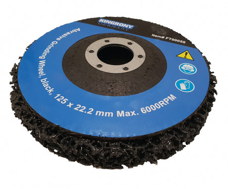 GRINDING DISC FOR METAL WITH ABRASIVE MATERIAL | BLACK | 125X22.2 MM (FT00055)