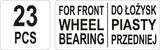 FRONT WHEEL BEARING ADAPTER SET (YT-2541)