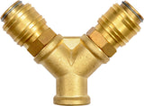 2 WAY QUICK COUPLER 3/8"(M) X 1/4"(F) (YT-24091)