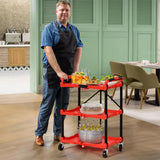 FOLDABLE WORKSHOP TROLLEY | 3-TIER (CX314)