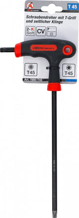 T-HANDLE L-TYPE WRENCH | T-STAR TAMPERPROOF/NON-TAMPERPROOF (FOR TORX) | T45 (7880-T45)