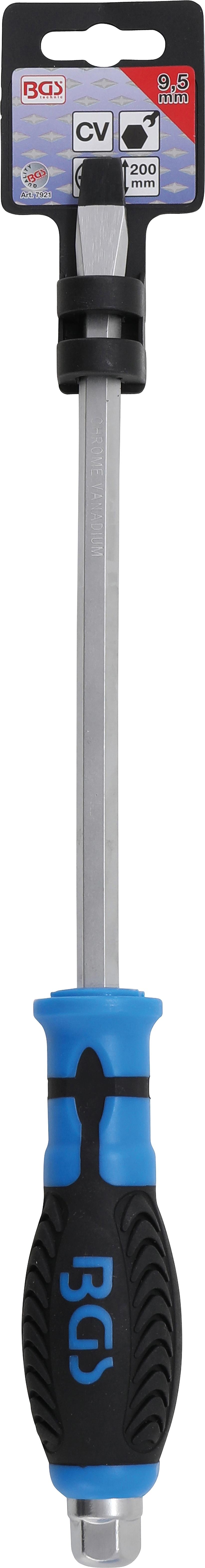 SCREWDRIVER | WITH EXTERNAL HEXAGON | SLOT SL 9.5 MM | BLADE LENGTH 200 MM (7921)