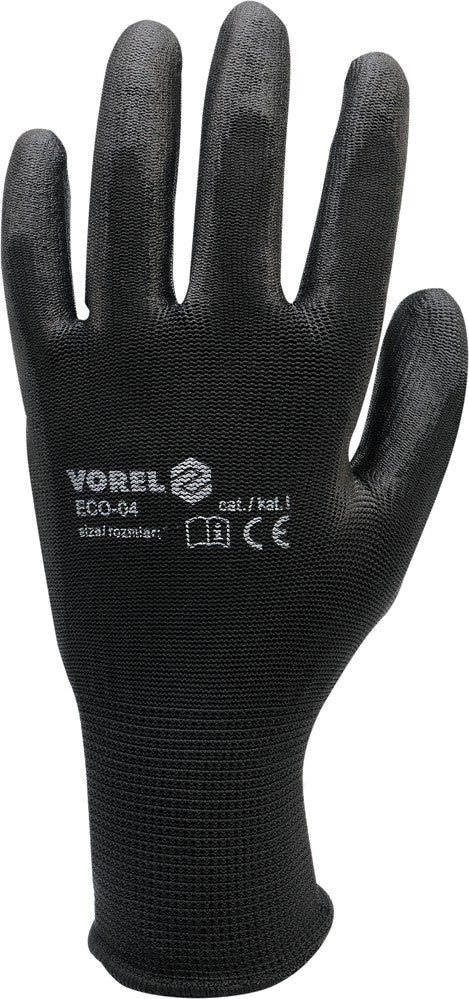 WORKING GLOVES, BLACK 10" (12 PAIRS) (74078)