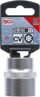 SOCKET, SUPER LOCK | 12.5 MM (1/2") DRIVE | 27 MM (2427)