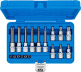 BIT SOCKET SET | 6.3 MM (1/4") / 12.5 MM (1/2") DRIVE | T-STAR TAMPERPROOF (FOR TORX) | 18 PCS. (5174)