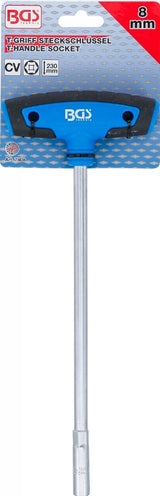 SOCKET WITH T-HANDLE, HEXAGON | 8 MM (7808)