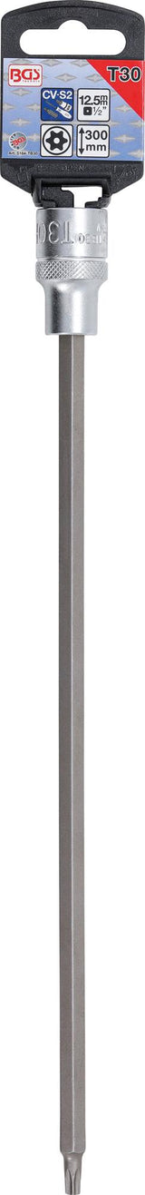 BIT SOCKET | LENGTH 300 MM | 12.5 MM (1/2") DRIVE | T-STAR TAMPERPROOF (FOR TORX) T30 (5184-TB30)