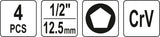PENTAGON BRAKE SOCKET BIT SET (YT-06806)