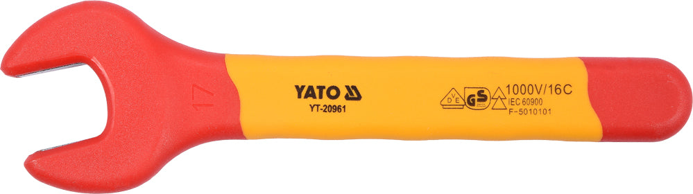 INSULATED OPEN END WRENCH 17MM VDE (YT-20961)