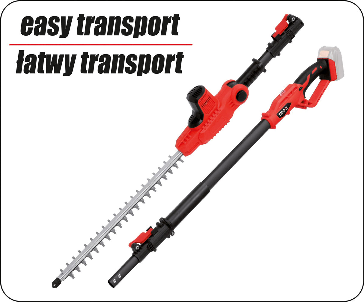 HEDGE TRIMMER 18V TELESCOPIC - BODY (YT-82835)