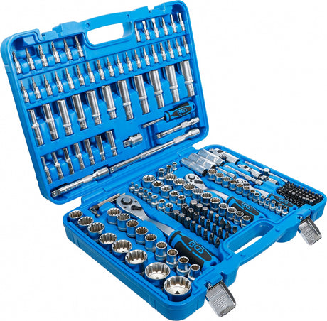 SOCKET SET GEAR LOCK | 6.3 MM (1/4") DRIVE / 10 MM (3/8") / 12.5 MM (1/2") | 192 PCS. (2247)