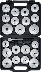 OIL FILTER WRENCH SET | ALUMINIUM DIE CAST | 12.5 MM (1/2") DRIVE | 23 PCS. (1035)