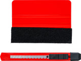 PLASTIC SQUEEGEE | FOR PLASTIC SHEET | WITH FELT EDGE | 2 PCS. (85215)