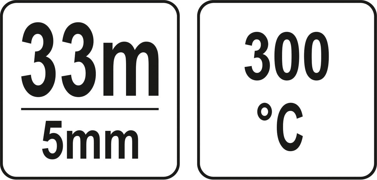 HEAT RESISTANT TAPE 5MM 300C (YT-82540)