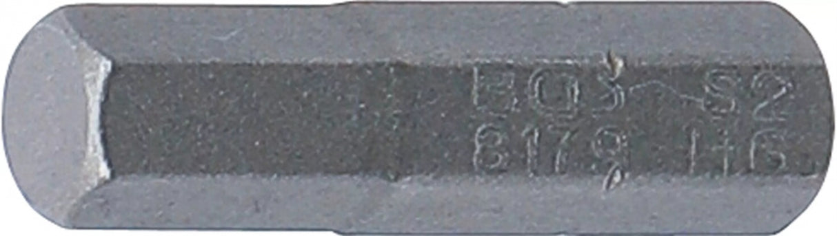 BIT | LENGTH 25 MM | 6.3 MM (1/4") DRIVE | INTERNAL HEXAGON 6 MM (8179)