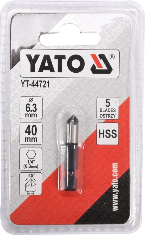 COUNTERSINK 6,3MM HEX (YT-44721)