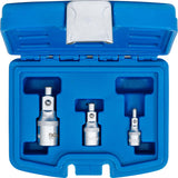 EXTENSION BAR SET WITH MAGNETIC HOLDERS | 6.3 MM (1/4") / 10 MM (3/8") / 12.5 MM (1/2") | 3 PCS. (198)