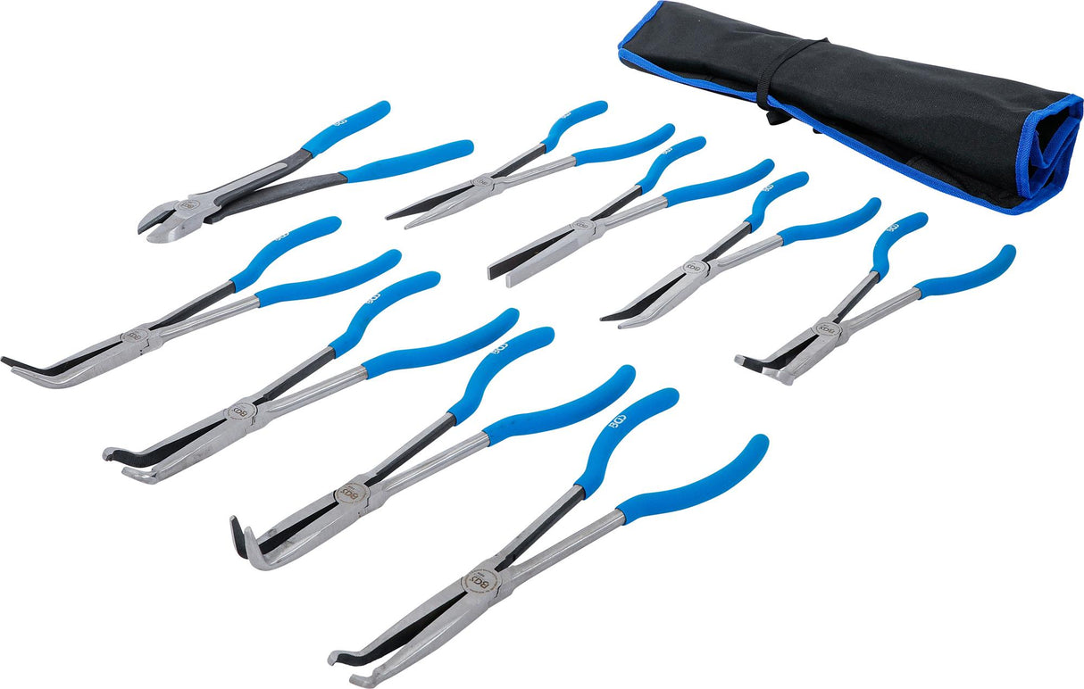 LONG / FLAT NOSE AND SPARK PLUG CONNECTOR PLIERS SET | EXTRA LONG | 9 PCS. (4401)