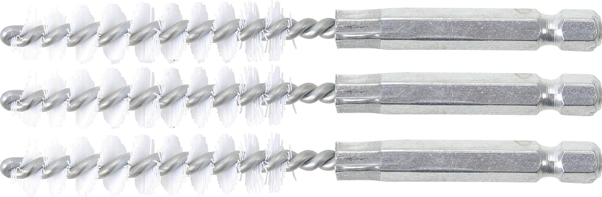 NYLON BRUSH | 10 MM | 6.3 MM (1/4") DRIVE | 3 PCS. (3078-10-N)