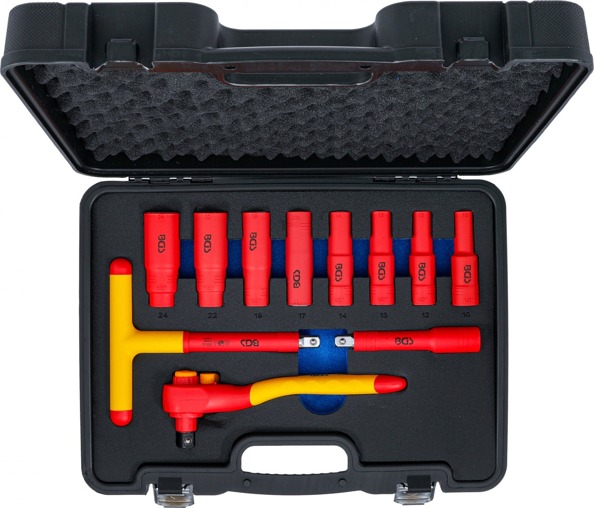 VDE SOCKET SET | 12.5 MM (1/2") DRIVE | 10 - 24 MM | 11 PCS. (7145)