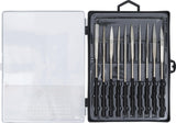 DIAMOND HOLE FILE SET | BENT | 140 X 3 MM | 10 PCS. (1921)