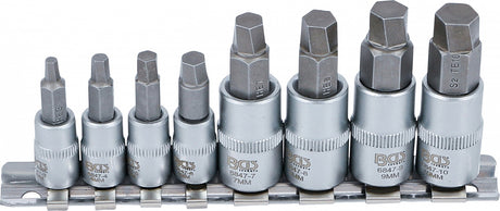 SCREW EXTRACTOR SET | 6.3 MM (1/4") / 10 MM (3/8") DRIVE | FOR DAMAGED INTERNAL HEXAGON 3 - 10 MM | 8 PCS. (6847)