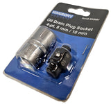 OIL DRAIN SOCKETS | 4 CORNERS | 8 MM + 10 MM (SK6921)
