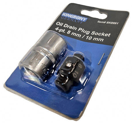 OIL DRAIN SOCKETS | 4 CORNERS | 8 MM + 10 MM (SK6921)